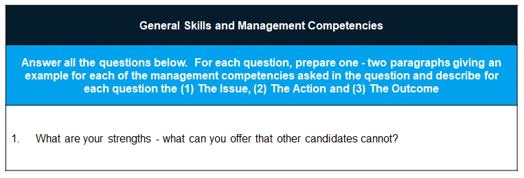 Competency based interview questions for management roles 